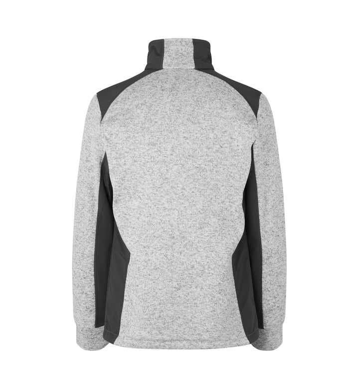 Cardigan | knit fleece - Grigio mélange