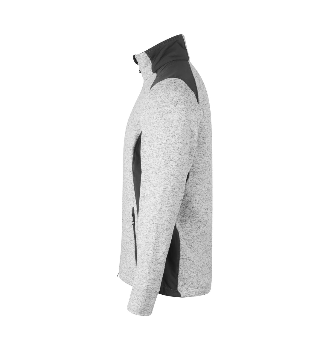 Cardigan | knit fleece - Grigio mélange