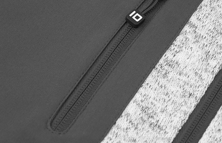 Cardigan | knit fleece - Grigio mélange