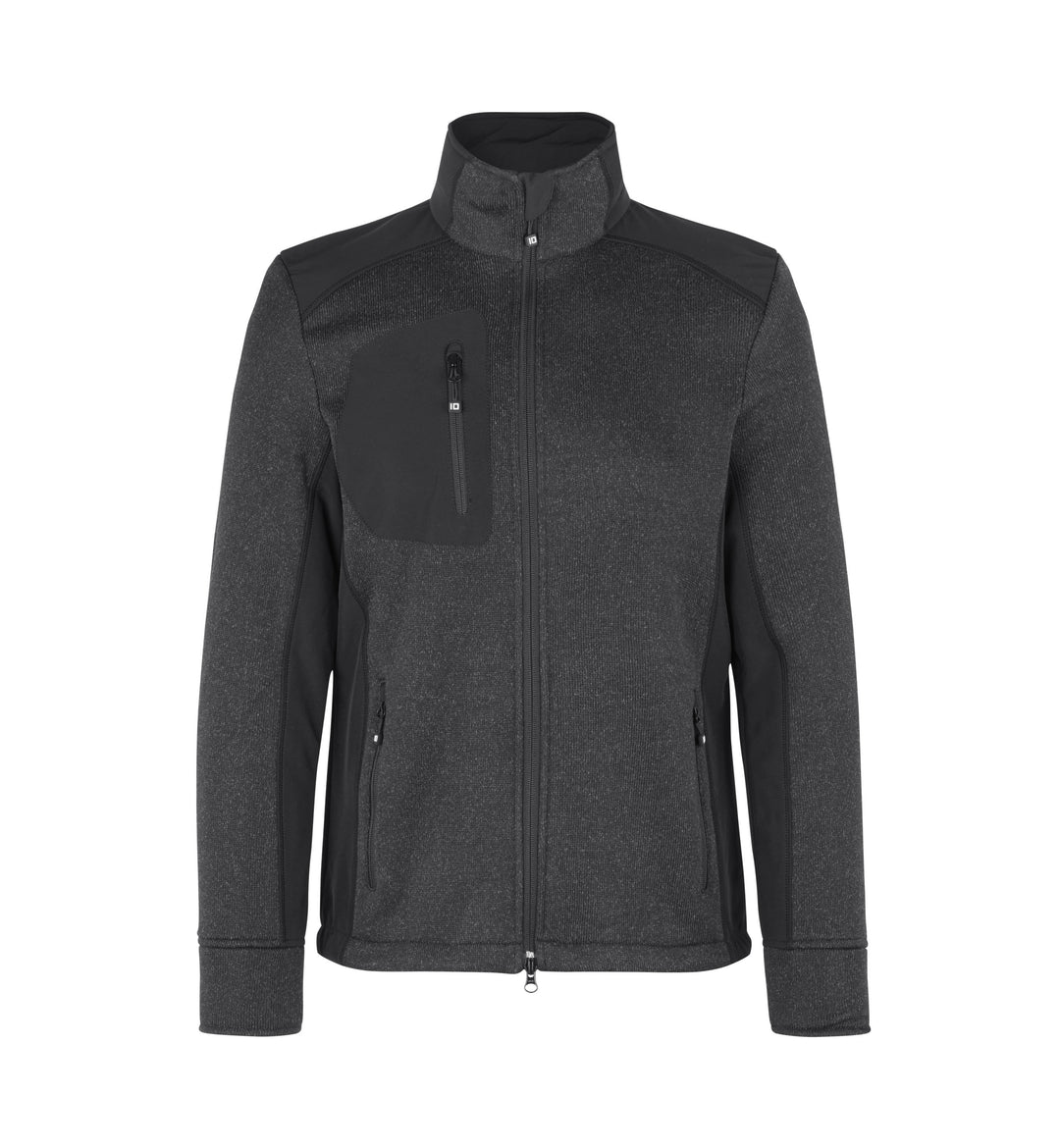 Cardigan | knit fleece - Antracite mélange