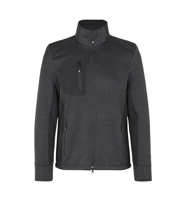 Cardigan | knit fleece - Antracite mélange