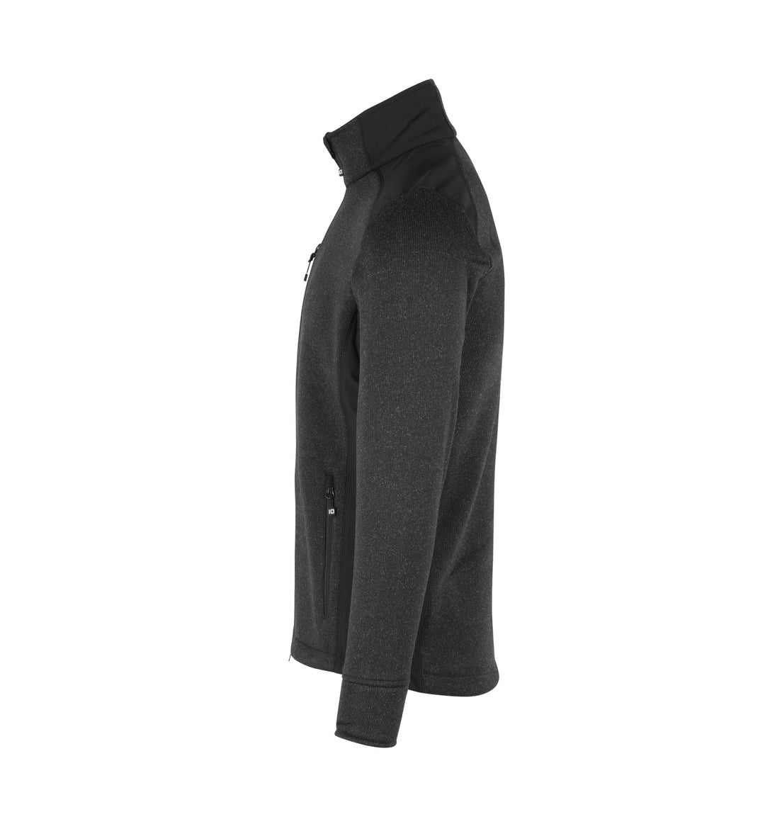 Cardigan | knit fleece - Antracite mélange