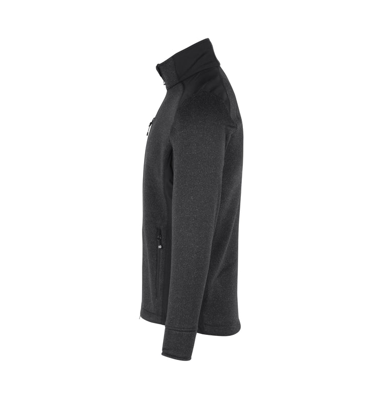 Cardigan | knit fleece - Antracite mélange
