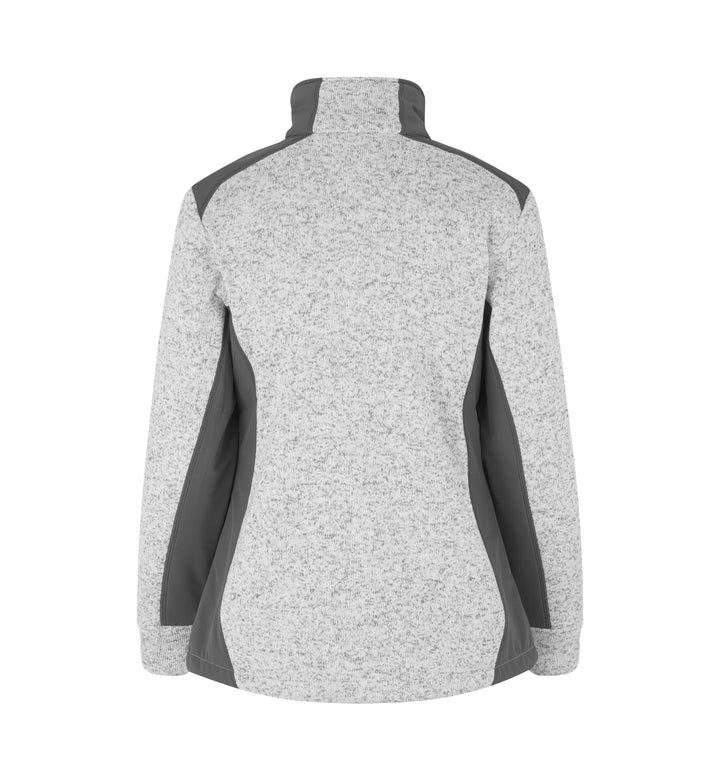 Cardigan | knit fleece | donna - Grigio mélange