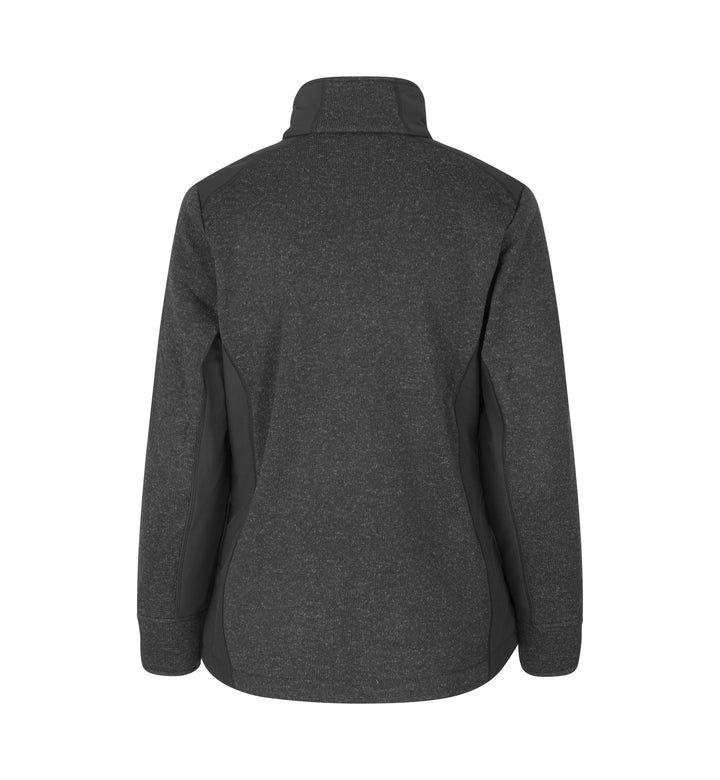Cardigan | knit fleece | donna - Antracite mélange