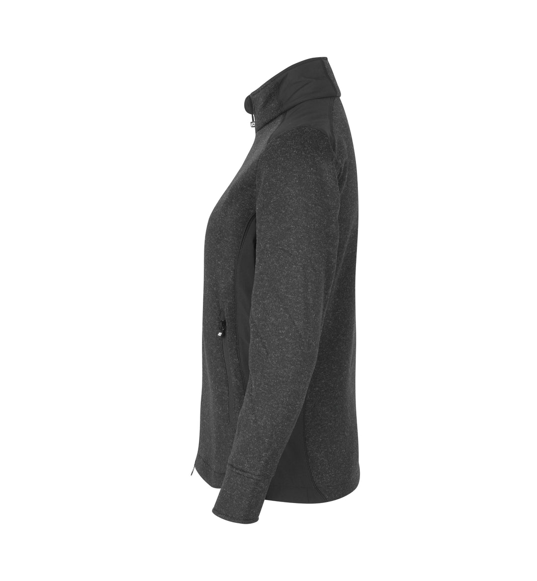 Cardigan | knit fleece | donna - Antracite mélange