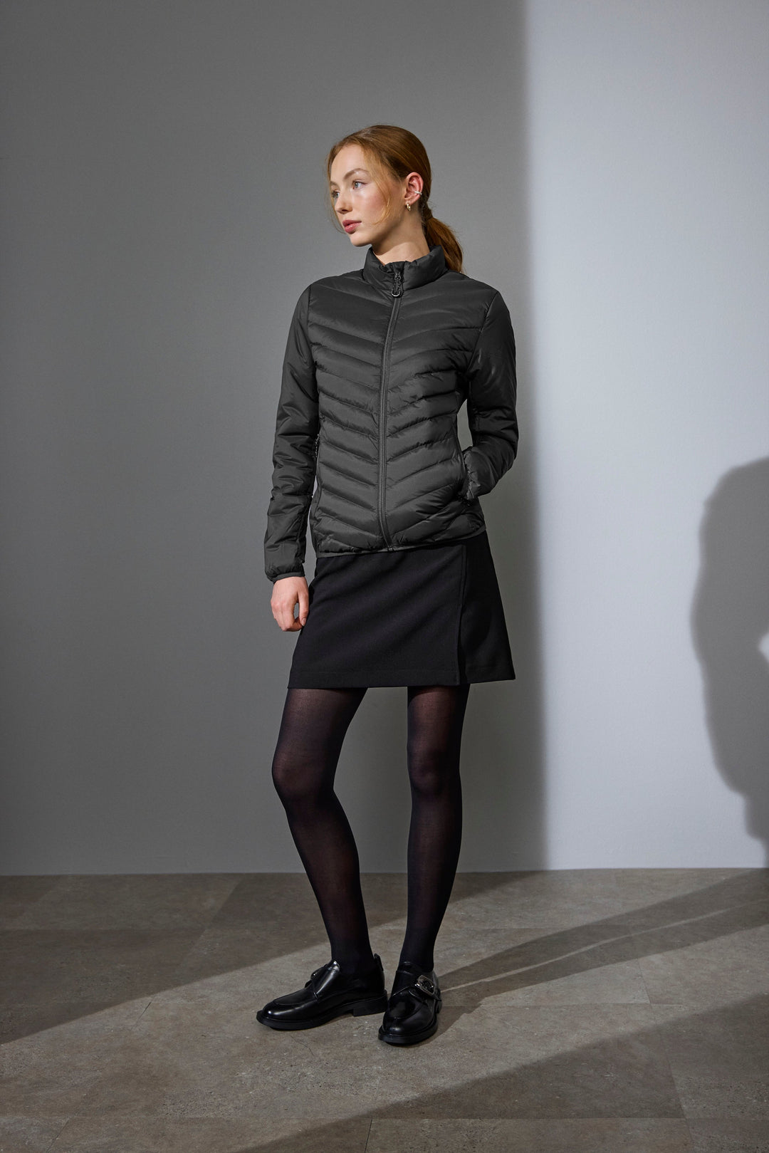 Giacca imbottita | stretch | donna - Grigio argento
