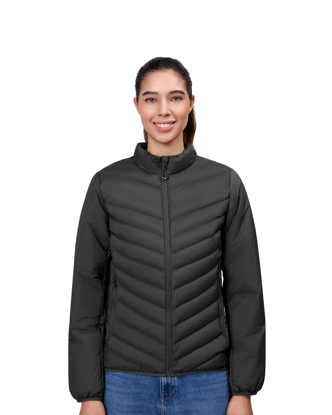 Giacca imbottita | stretch | donna - Grigio argento