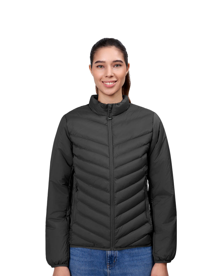 Giacca imbottita | stretch | donna - Grigio argento