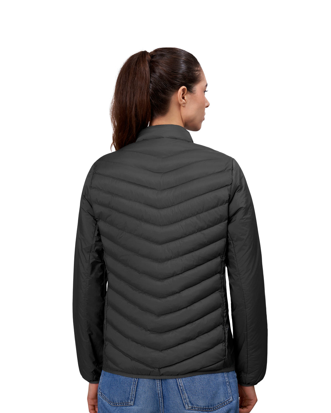 Giacca imbottita | stretch | donna - Grigio argento