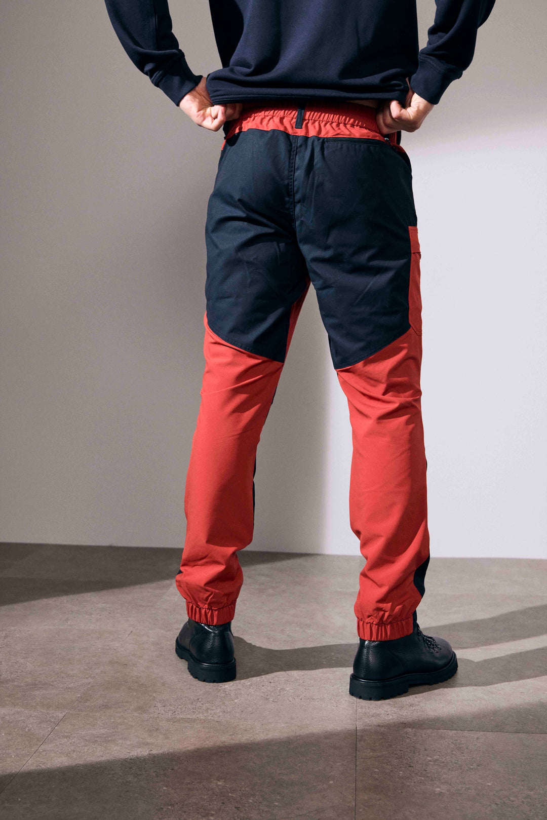 Pantaloni ibridi stretch - Burnt orange