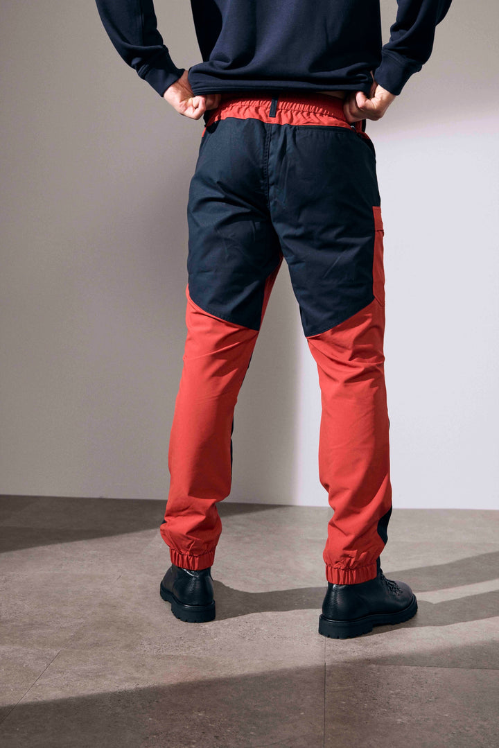 Pantaloni ibridi stretch - Burnt orange