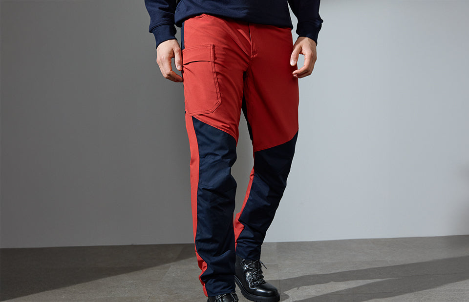 Pantaloni ibridi stretch - Burnt orange