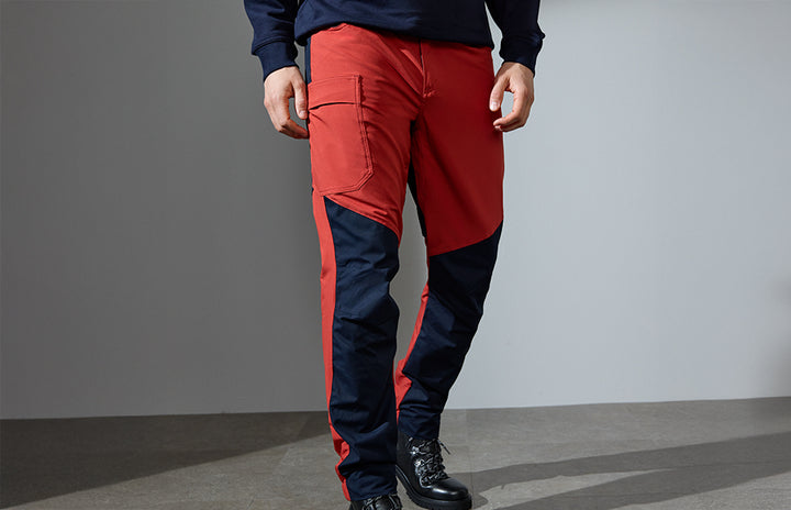Pantaloni ibridi stretch - Burnt orange