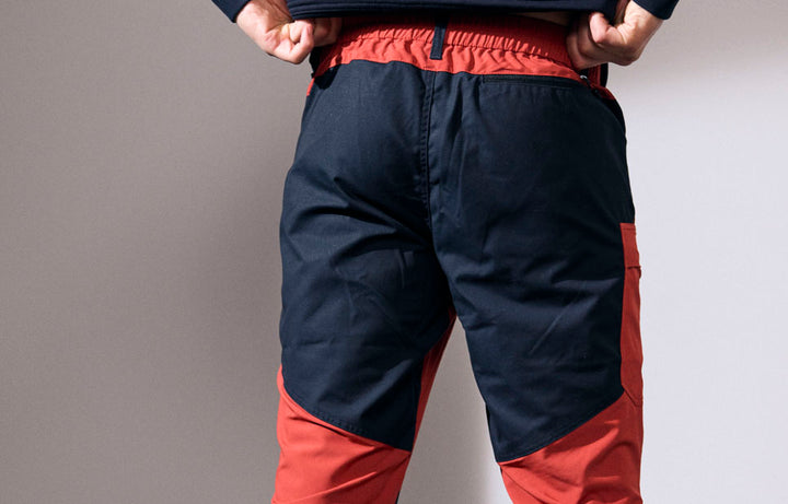 Pantaloni ibridi stretch - Burnt orange