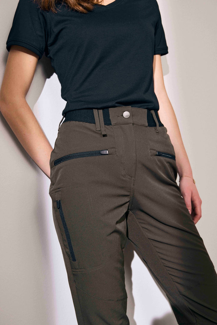 Pantaloni stretch CORE | donna - Oliva