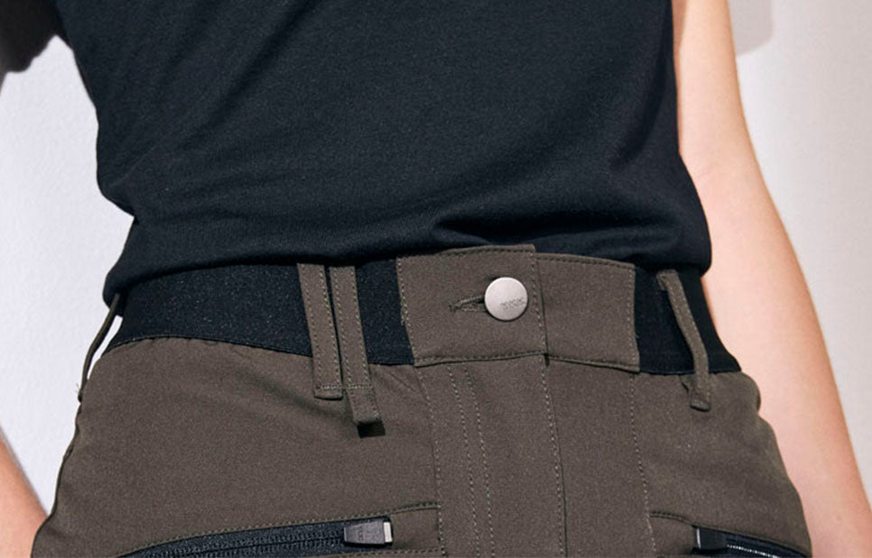 Pantaloni stretch CORE | donna - Oliva