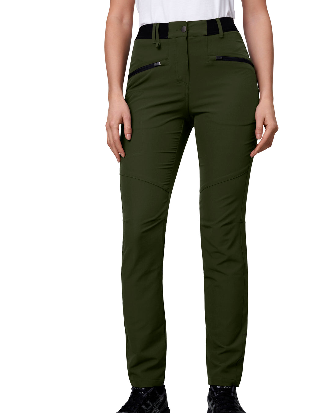 Pantaloni stretch CORE | donna - Oliva