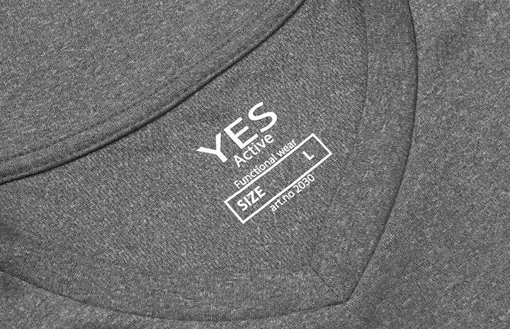 T-shirt YES Active - Grigio mélange