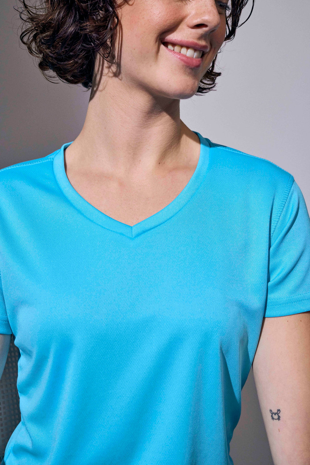 T-shirt YES Active | donna - Cyan