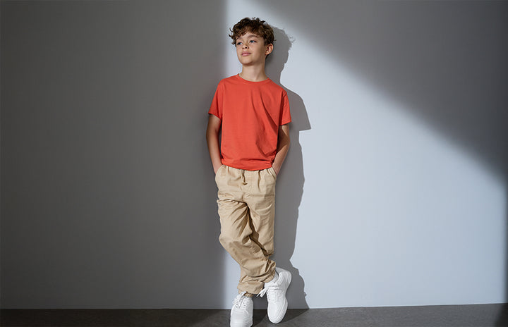 T-shirt biologica | bambino - Corallo