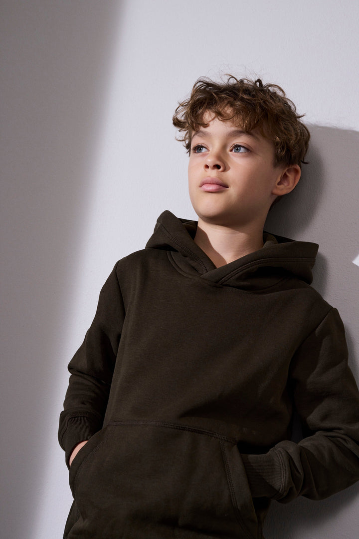 Hoodie CORE | bambino - Oliva