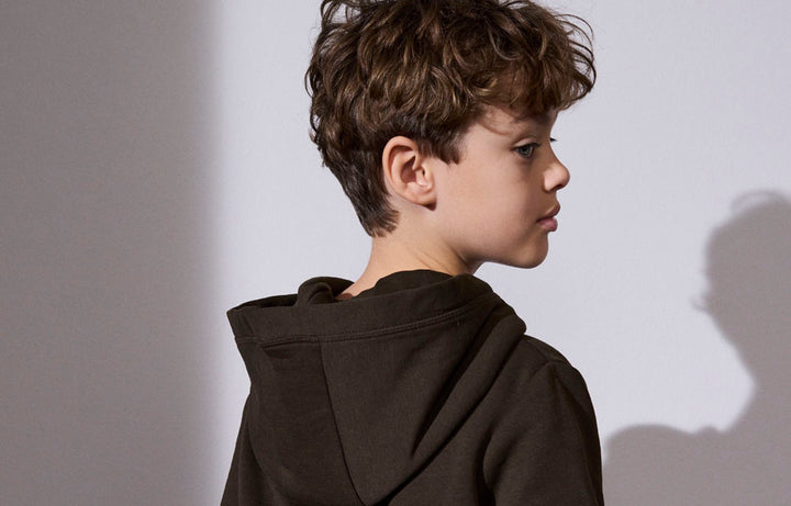 Hoodie CORE | bambino - Oliva