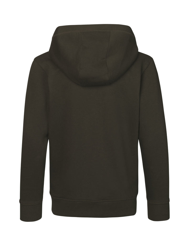 Hoodie CORE | zip | bambino - Oliva