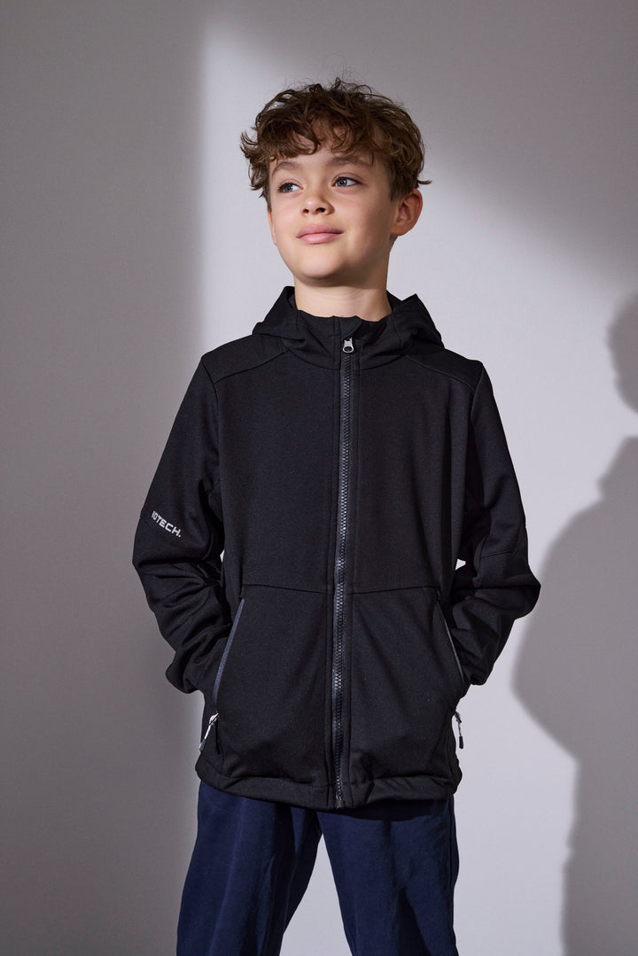 Giacca soft shell | leggera | bambino - Nero