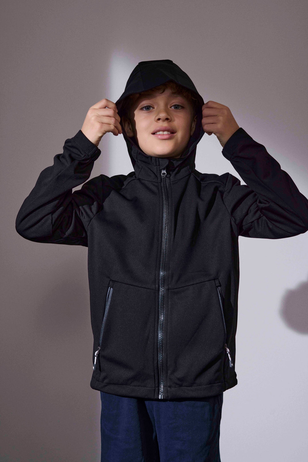 Giacca soft shell | leggera | bambino - Nero
