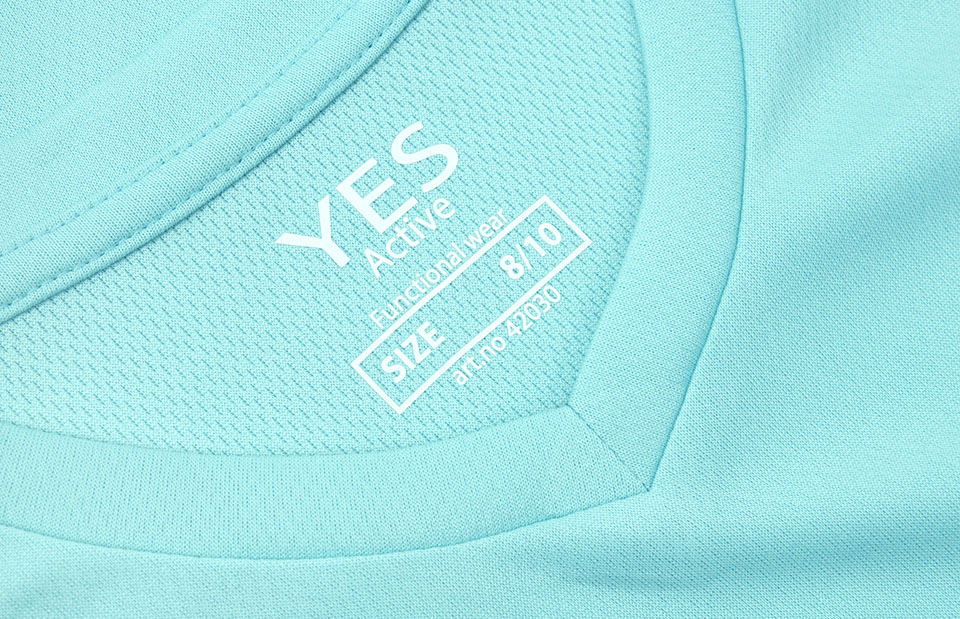 T-shirt YES Active | bambino - Menta