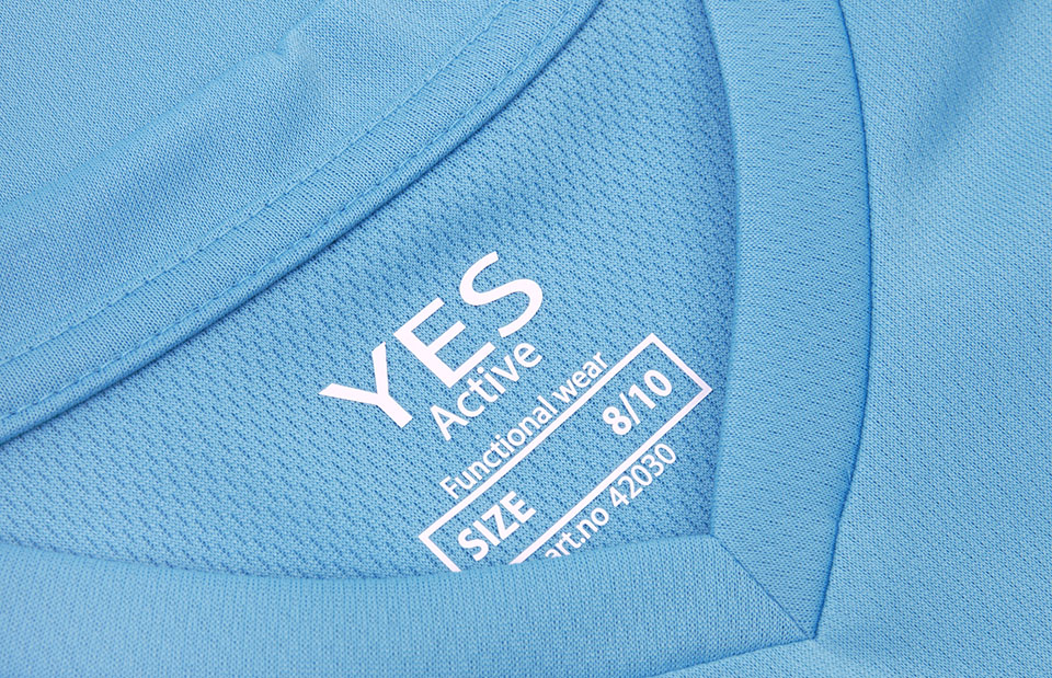 T-shirt YES Active | bambino - Cyan