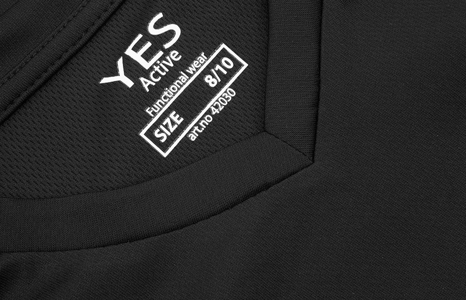 T-shirt YES Active | bambino - Nero