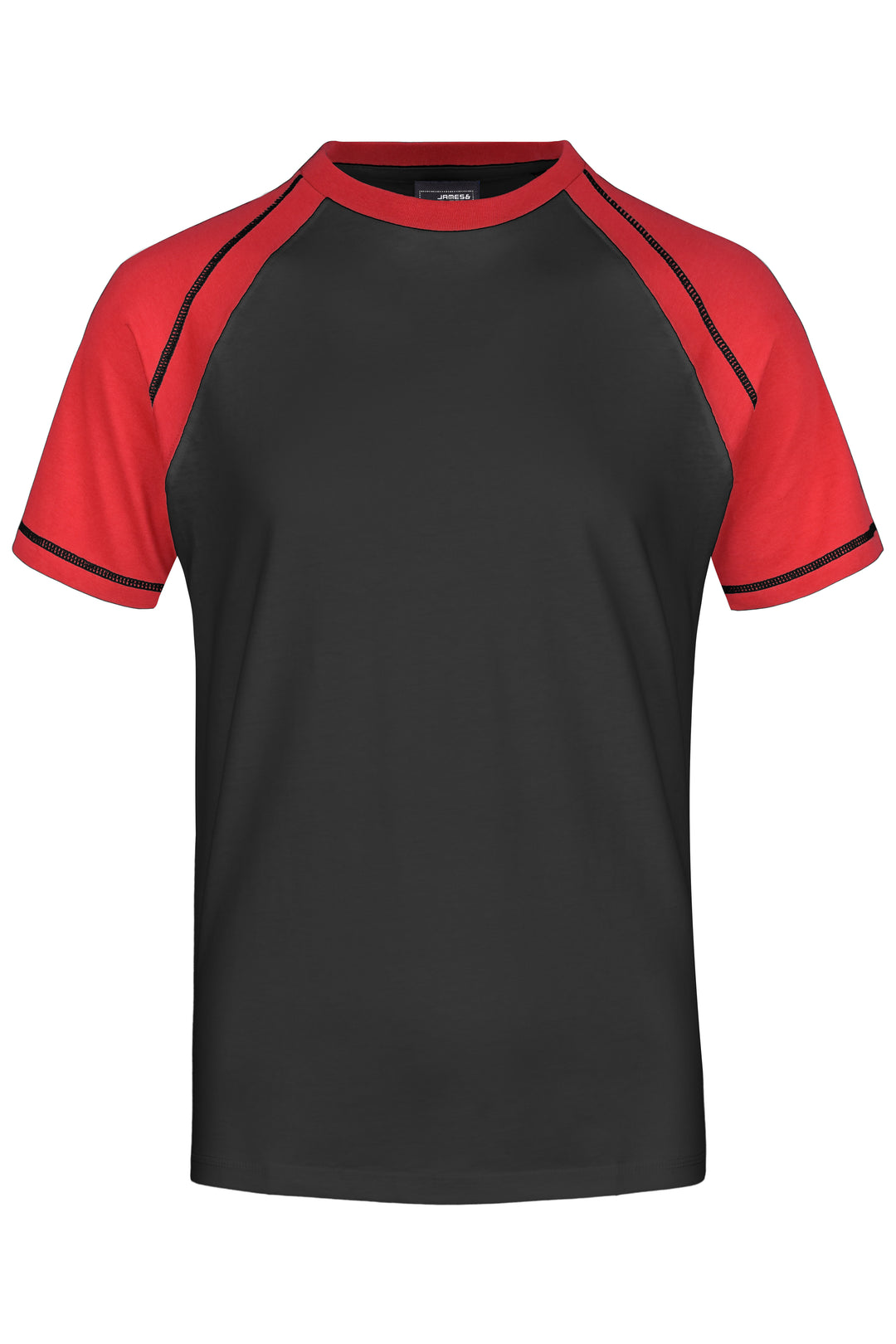 Men's Raglan-T - black/red