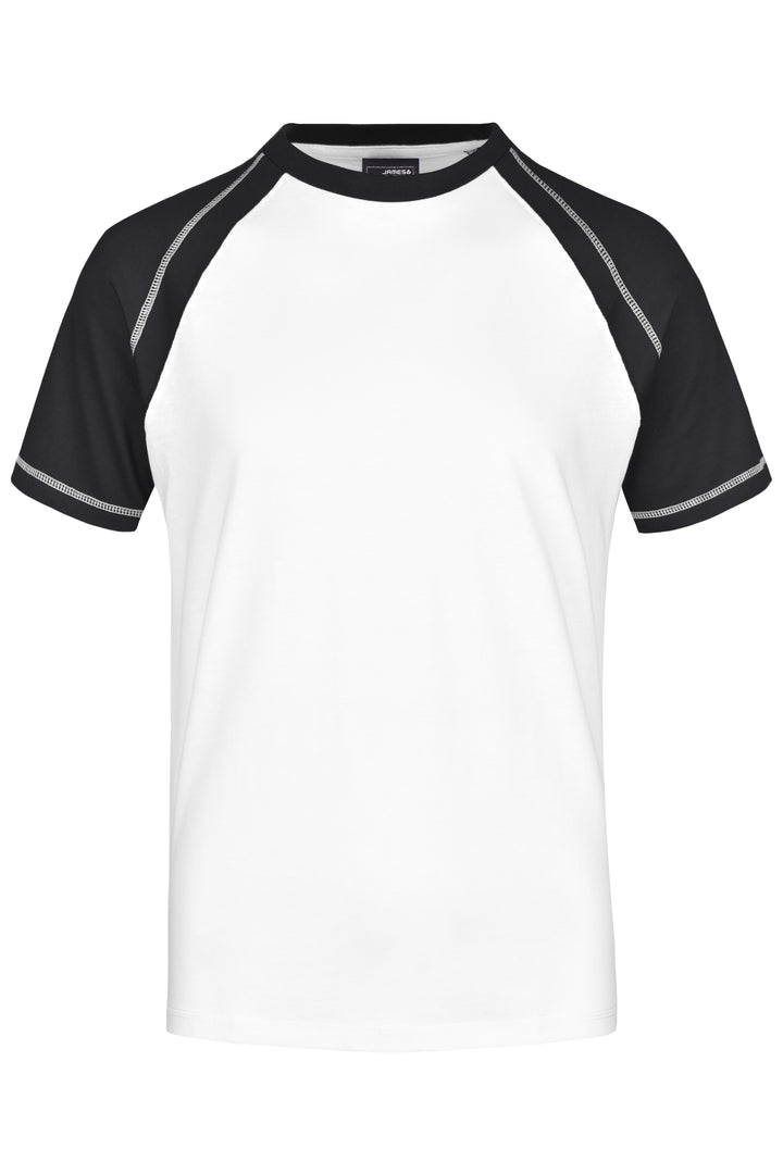 Men's Raglan-T - white/black