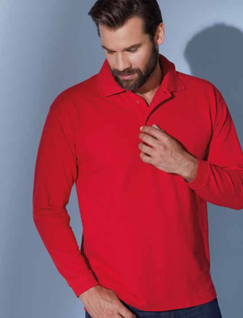 Polo-Piqué Long-Sleeved