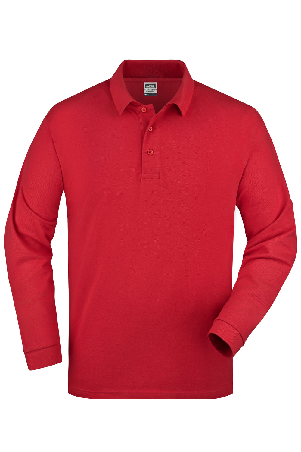 Polo-Piqué Long-Sleeved - red