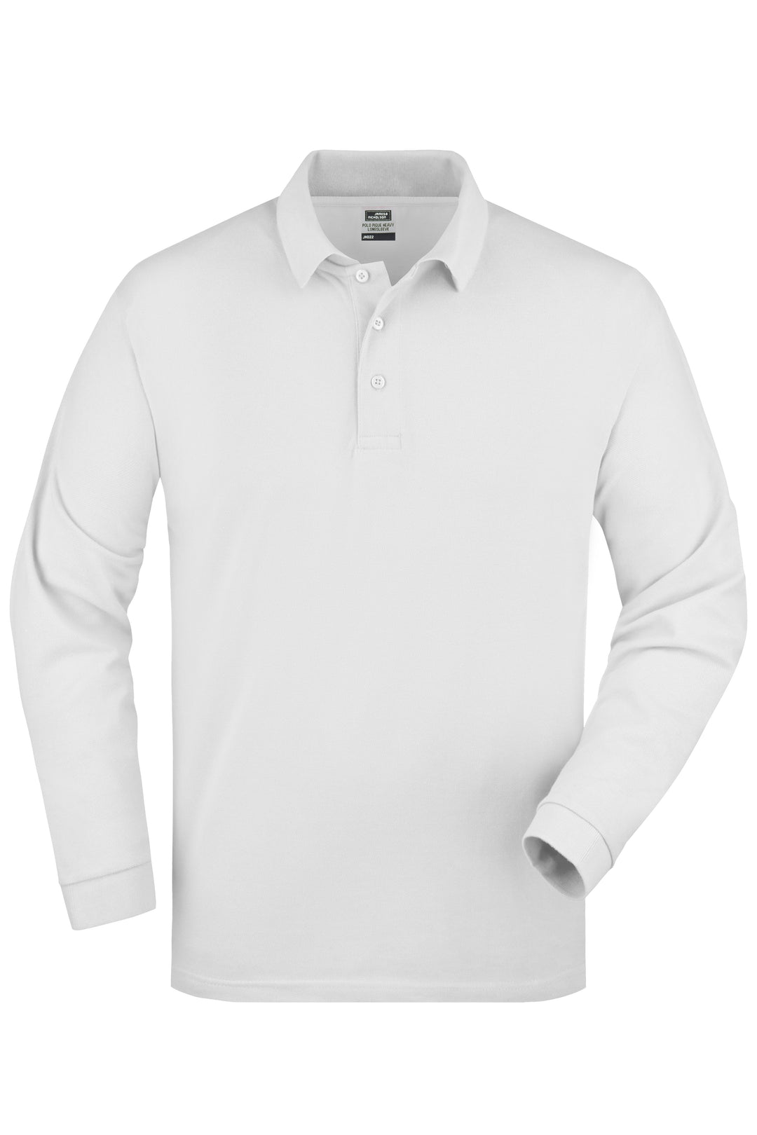 Polo-Piqué Long-Sleeved - white