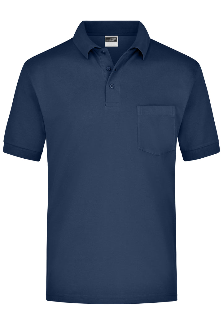 Polo-Piqué Pocket - navy
