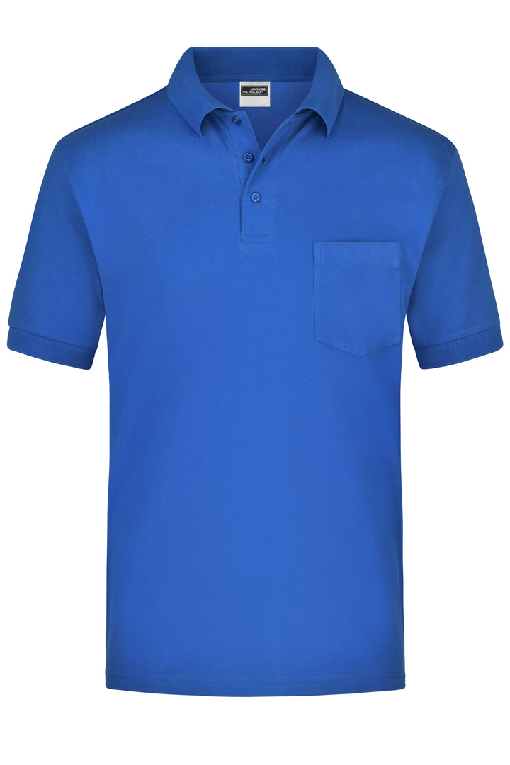 Polo-Piqué Pocket - royal