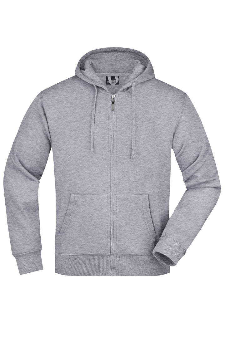 Men's Hooded Jacket - grey-heather