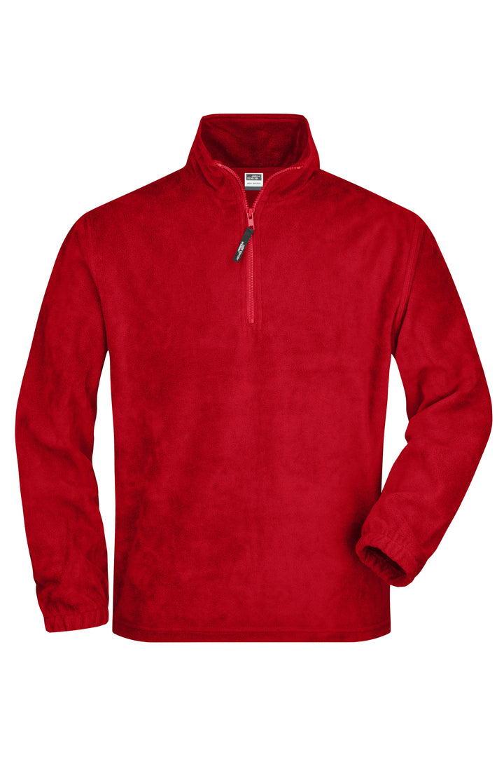 Half-Zip Fleece - red