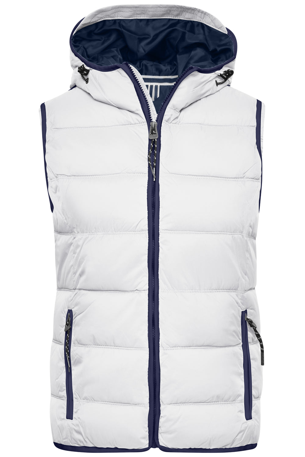 Ladies' Maritime Vest - white/navy
