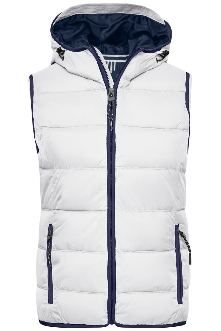 Ladies' Maritime Vest - white/navy