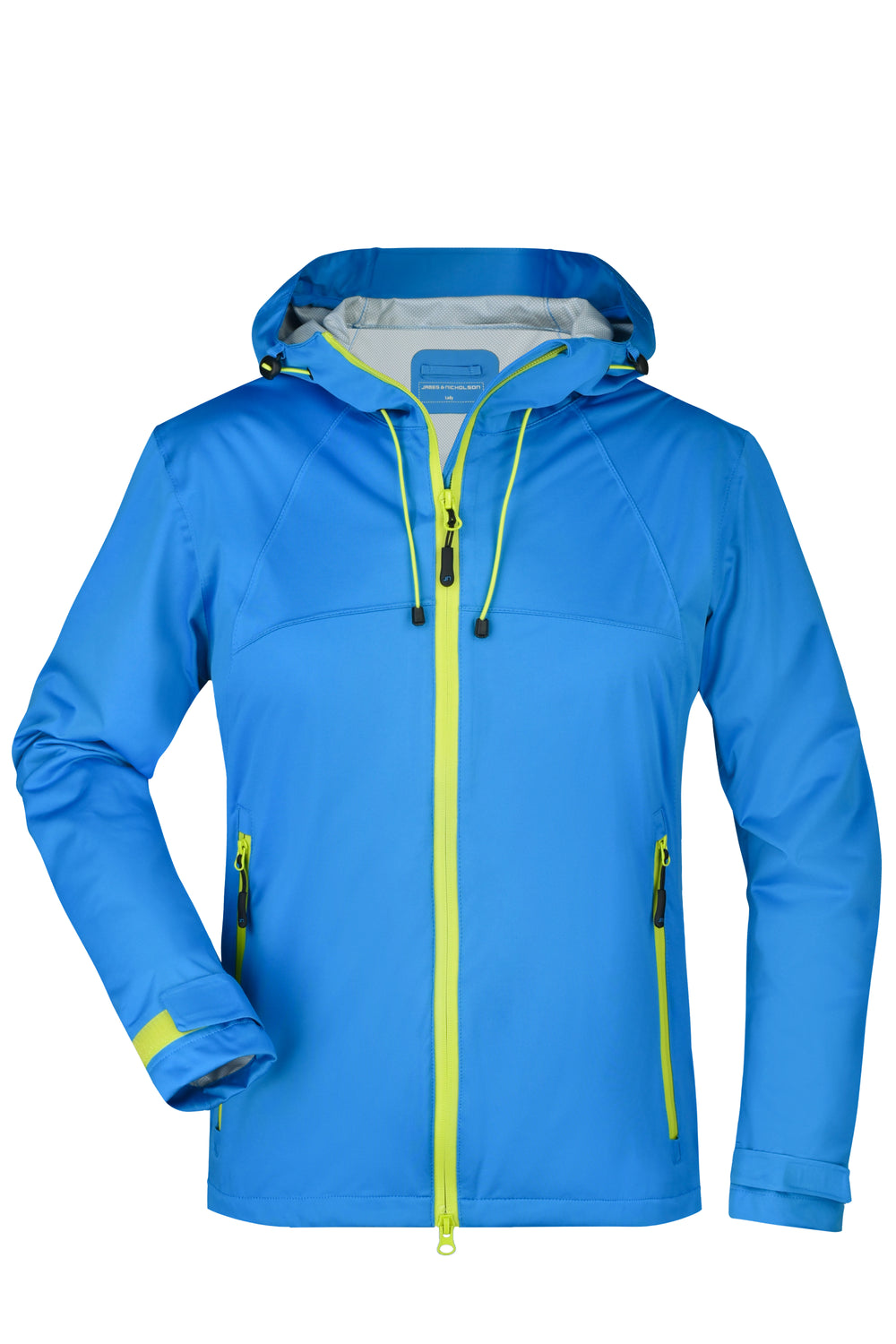 Ladies' Outdoor Jacket - aqua/acid-yellow