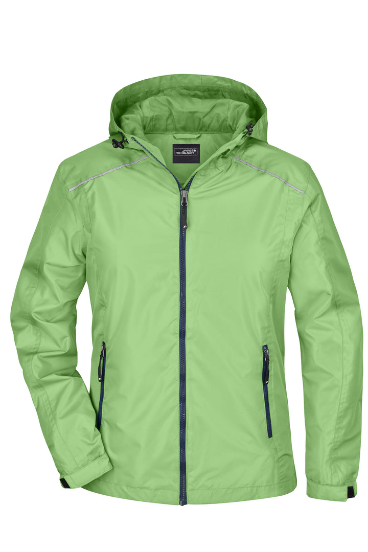 Ladies' Rain Jacket - spring-green/navy