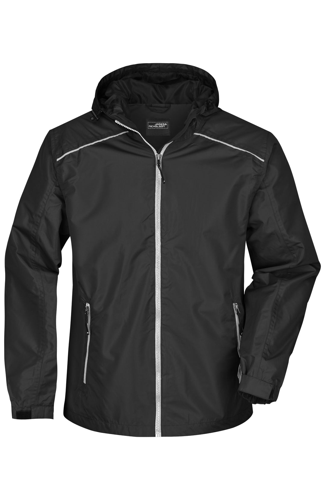 Men's Rain Jacket - black/silver