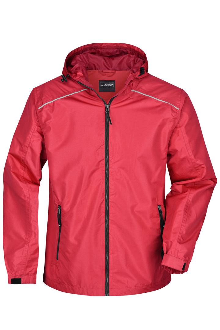 Men's Rain Jacket - red/black