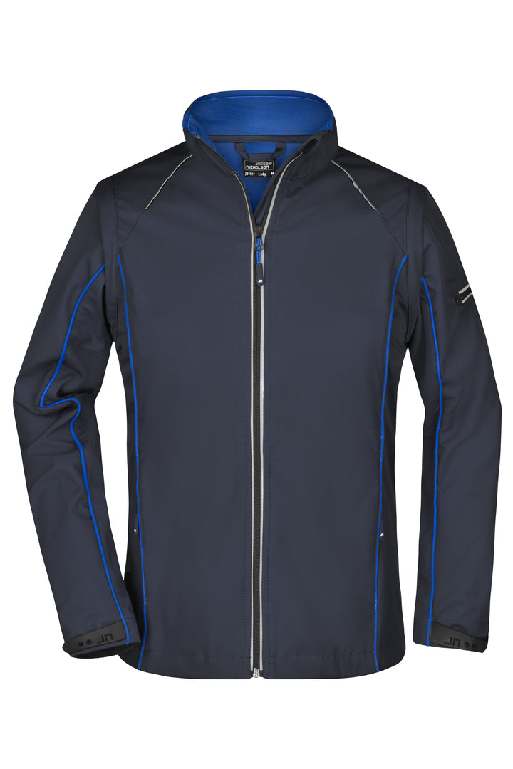 Ladies' Zip-Off Softshell Jacket - navy/royal