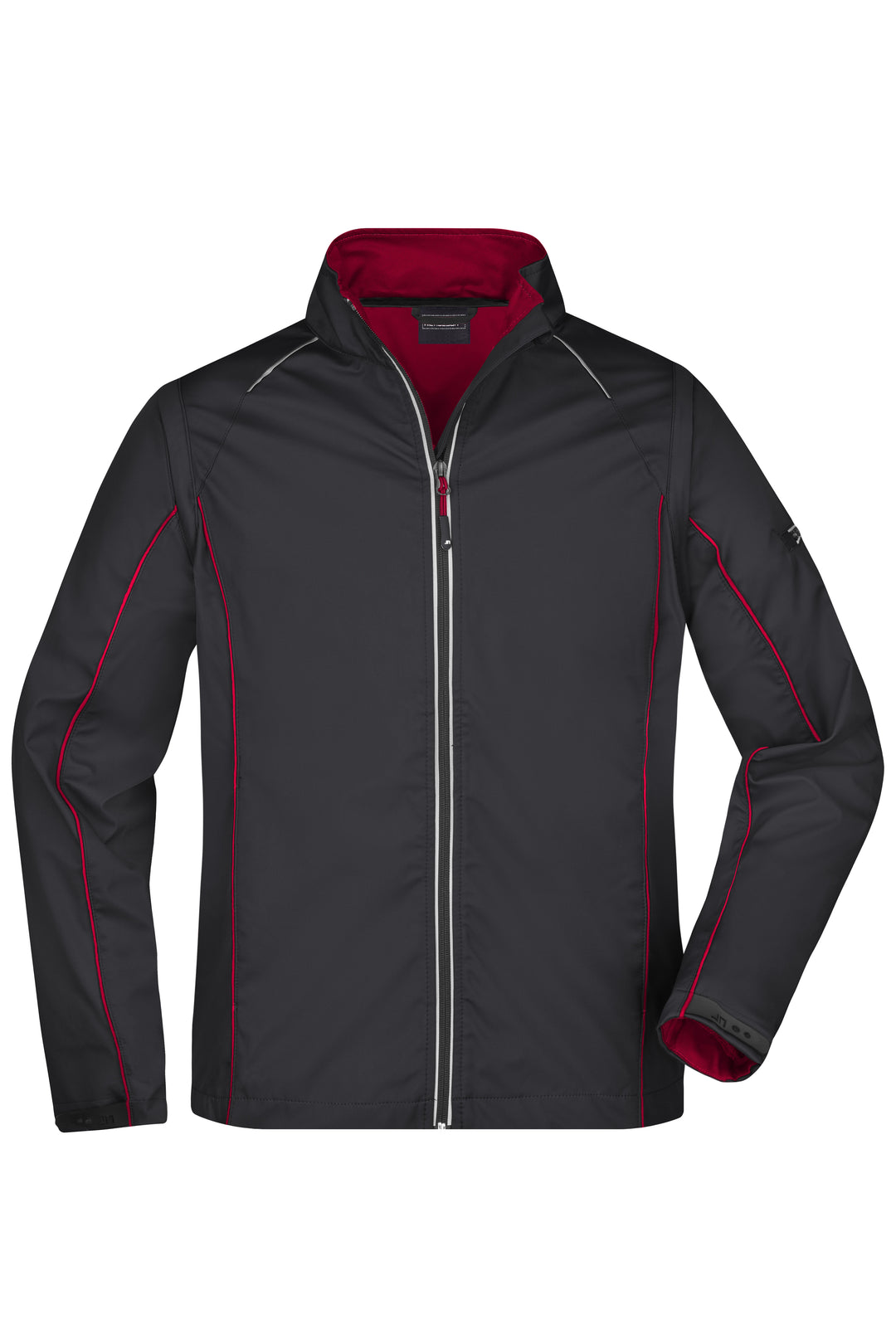 Men's Zip-Off Softshell Jacket - black/red